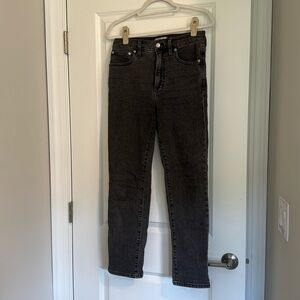 Madewell Perfect Vintage Straight Jean in Lunar Wash Size 27